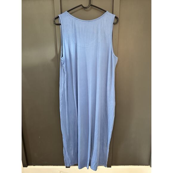 MUK LUKS Sleeveless Maxi Dress With Pockets - Super Soft Women’s Size XL - Picture 4 of 5